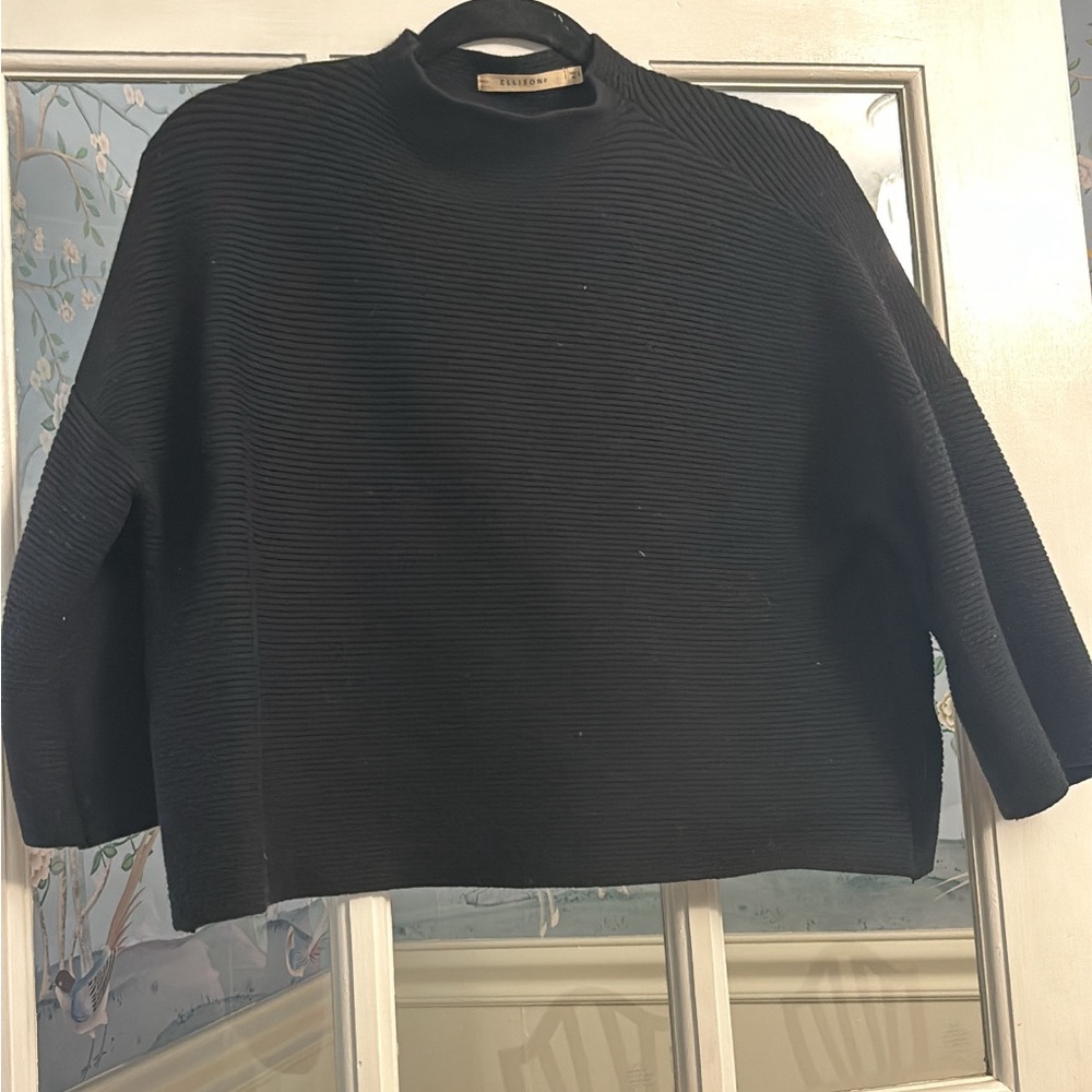 Ellison Black Cowl Neck Sweater